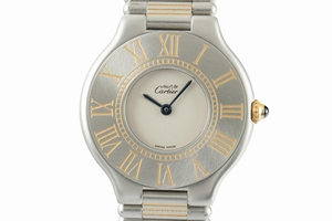 Cartier Must De Cartier 21 gilt steel quartz Kal. 90 Ref. 1330