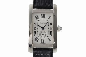 Cartier Tank Americaine 18 ct white gold quartz Kal. 012 Ref. 3012905