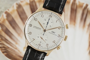IWC Portugieser chronograph 18 ct red gold automatic Kal. C.79350 Ref. IW3714-02