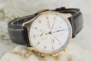 IWC Portugieser chronograph 18 ct red gold automatic Kal. C.79350 Ref. IW3714-02