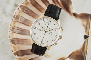 IWC Portugieser chronograph 18 ct red gold automatic Kal. C.79350 Ref. IW3714-02