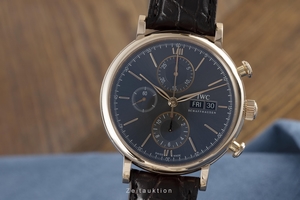IWC Portofino chronograph 18 ct red gold automatic Kal. C.75320 Ref. IW391021
