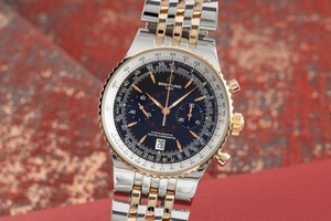 Breitling Montbrillant chronograph steel / gold automatic Kal. B23 Ref. C23340