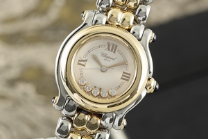 Chopard Happy Sport steel / gold quartz Ref. 27/8251-23