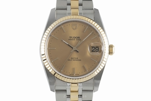 Tudor Prince Date steel / gold automatic Ref. 74033