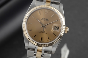 Tudor Prince Date steel / gold automatic Ref. 74033