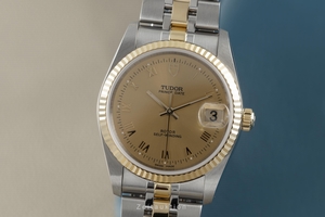 Tudor Prince Date steel / gold automatic Ref. 74033