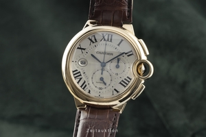 Cartier Ballon Bleu de Cartier chronograph 18 ct gold automatic Kal. 8101MC Ref. W6920009