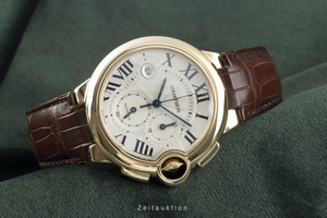 Cartier Ballon Bleu de Cartier chronograph 18 ct gold automatic Kal. 8101MC Ref. W6920009