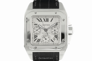 Cartier Santos 100 chronograph steel automatic Kal. 8630 Ref. 2740