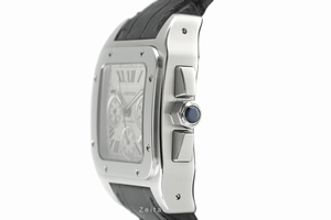 Cartier Santos 100 chronograph steel automatic Kal. 8630 Ref. 2740