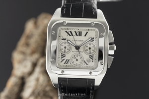 Cartier Santos 100 chronograph steel automatic Kal. 8630 Ref. 2740