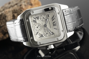 Cartier Santos 100 chronograph steel automatic Kal. 8630 Ref. 2740