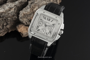 Cartier Santos 100 chronograph steel automatic Kal. 8630 Ref. 2740
