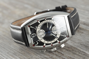 Franck Muller Curvex chronograph steel automatic Kal. FM.7000B Ref. 7850 CC B