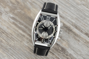Franck Muller Curvex chronograph steel automatic Kal. FM.7000B Ref. 7850 CC B