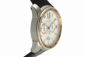 Cartier Calibre de Cartier chronograph steel / gold automatic Kal. 1904-CH MC Ref. W7100043