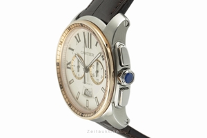 Cartier Calibre de Cartier chronograph steel / gold automatic Kal. 1904-CH MC Ref. W7100043