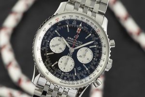 Breitling Navitimer chronograph steel automatic Kal. B01 Ref. AB0121