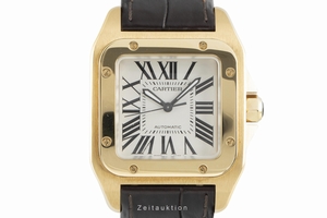 Cartier Santos 100 18 ct gold automatic Kal. 076 Ref. 2880