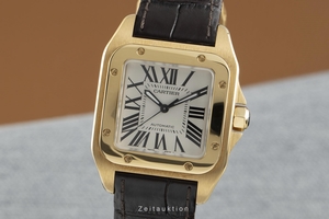Cartier Santos 100 18 ct gold automatic Kal. 076 Ref. 2880