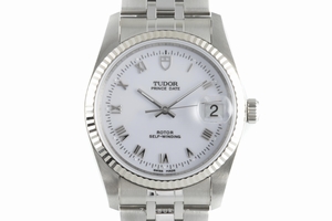 Tudor Prince Date steel / white gold automatic Kal. ETA 2824-2 Ref. 74034
