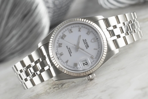 Tudor Prince Date steel / white gold automatic Kal. ETA 2824-2 Ref. 74034