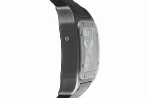 Cartier Santos 100 chronograph steel / titanium automatic Kal. 8630 Ref. W2020005, 3104