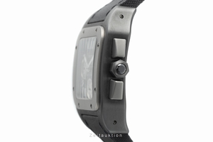 Cartier Santos 100 chronograph steel / titanium automatic Kal. 8630 Ref. W2020005, 3104