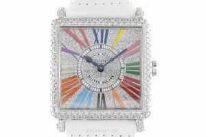 Franck Muller Master Square 18 ct white gold quartz Kal. Ronda 751 Ref. 6002MQZD CD