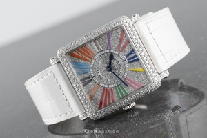 Franck Muller Master Square 18 ct white gold quartz Kal. Ronda 751 Ref. 6002MQZD CD