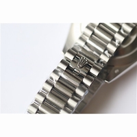 Rolex Day-Date Oyster Fluted Stick Markers Texture Grey Dial Bracelet BP