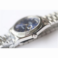 Rolex Day-Date Oyster Fluted Roman Markers Blue & Green Dial Bracelet BP Swiss