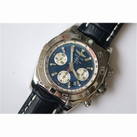 Breitling Chronomat B01 Blue Dial Leather JF A7750
