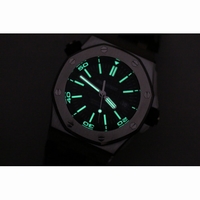 Royal Oak Offshore Diver 15703 V10 1:1 Best Edition Black Dial on Rubber Strap JF A2824