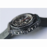 Hublot Caviar 41mm Full Ceramic Black Dial Rubber HUB4100