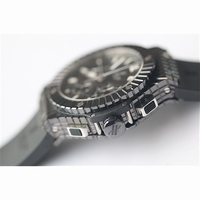 Hublot Caviar 41mm Full Ceramic Black CF Dial Rubber HUB4100