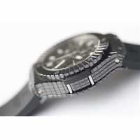 Hublot Caviar 41mm Full Ceramic Black CF Dial Rubber HUB4100