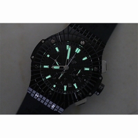 Hublot Caviar 41mm Full Ceramic Black CF Dial Rubber HUB4100