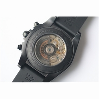 Breitling Chronomat Raven PVD Orange Inner Bezel Black Dial Rubber A7750