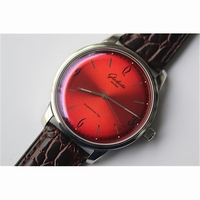 Glashutte Senator Sixties Red Dial Leather YL MIYOTA 9015