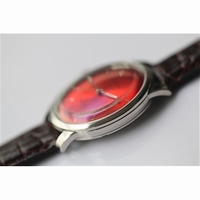 Glashutte Senator Sixties Red Dial Leather YL MIYOTA 9015