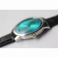 Glashutte Senator Sixties Blue Dial Leather YL MIYOTA 9015