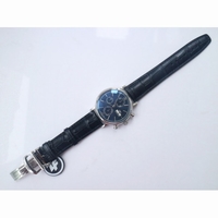 Portofino Chrono SS Blue Dial Blue Leather Strap A7750 ZF