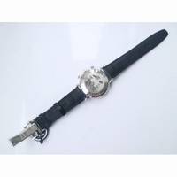 Portofino Chrono SS Blue Dial Blue Leather Strap A7750 ZF