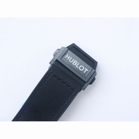 Big Bang Unico Sang Bleu PVD Case SS Skeleton Dial Black Gummy Strap HUB1213 TMF