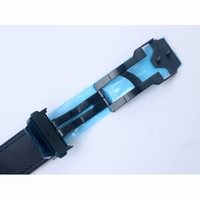 Big Bang Unico Sang Bleu PVD Case SS Skeleton Dial Black Gummy Strap HUB1213 TMF