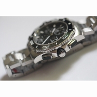 Aquaracer 500M Calibre 16 SS Chrono Black with Ceramic bezel
