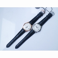Calatrava 5296G RG & SS  Blue Hand White Dial Leather Strap 324SC ZF