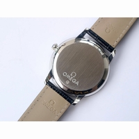 De Ville Prestige Real PR SS Black & White Dial Black Leather Strap MIYOTA 9015 ZF